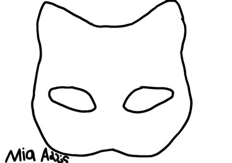 Therian cat mask template | Mask template, Cat mask, Mask