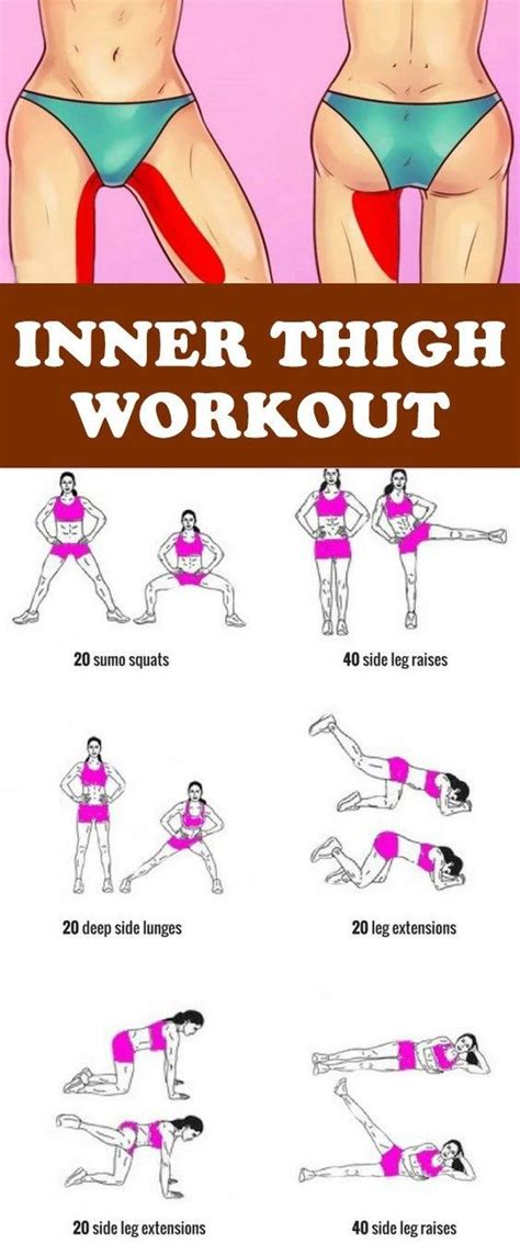 10 Minute Inner Thigh Workout To Try At Home | Inner thigh workout ...