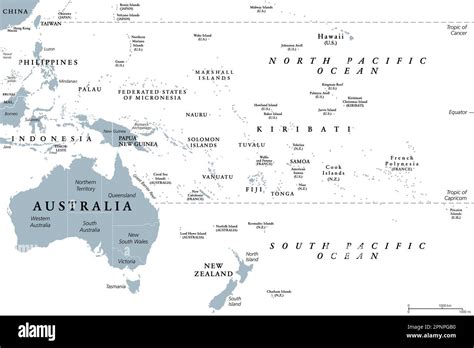 Oceania Map Countries