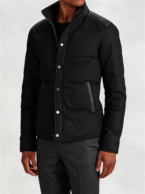 Lyst - John Varvatos Down Fill Jacket in Black for Men