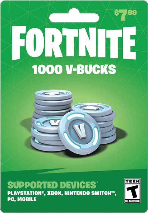 Customer Reviews: V-Bucks 7.99 Card Fortnite V-Bucks 7.99 Card - Best Buy