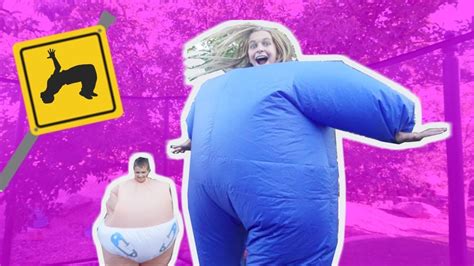 FAT FLIPPING! ~ Presents for Grandma! - Fat sumo Suits on the ...