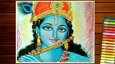 Painting Krishna Drawings With Colour - This artwork is protected by ...