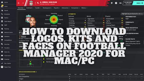 How to download Logos, Kits and Faces on Football Manager 2020 for Mac ...