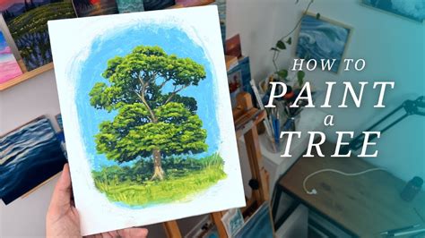 How To Paint A Tree: Acrylic Painting Tutorial - Pintando.org