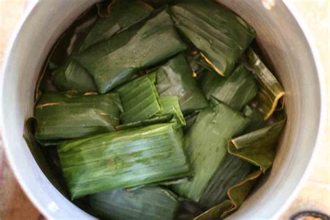 Vegetarian Banana Leaf Tamales Recipe