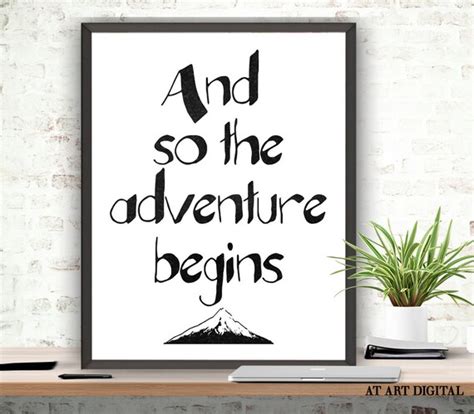 Items similar to And So The Adventure Begins Digital Print Adventure ...