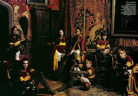 Harry Potter Gryffindor Quidditch Team which included: Oliver Wood ...