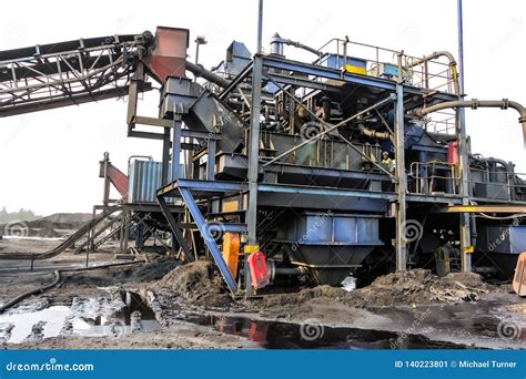 Coal Mining and Processing Plant Equipment Stock Image - Image of ...