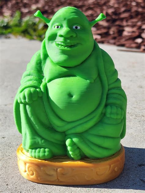 Shrek Buddha Multicolor 3D Print Cursed Item Fun Gift - Etsy