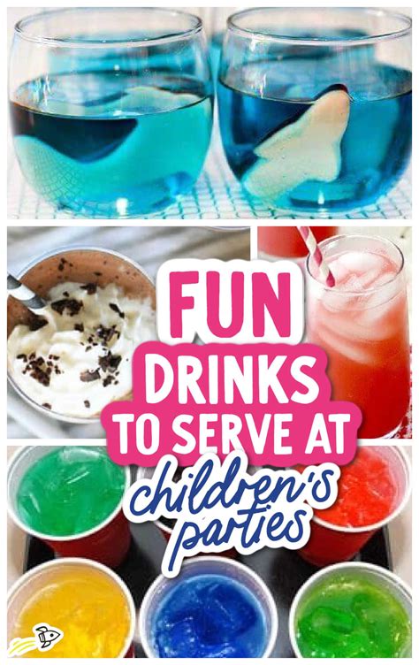 31 Fun Drinks To Serve At Children's Parties (Non-alcohol) - Spaceships ...