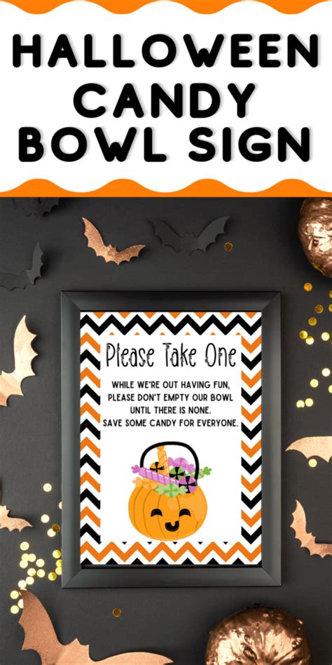 Free Printable Please Take One Halloween Sign - Cassie Smallwood