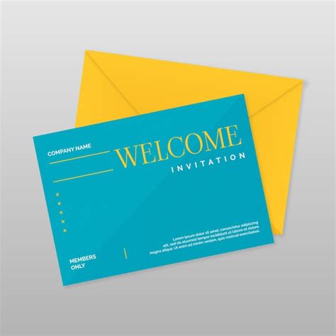 Premium Vector | Flat design welcome card template