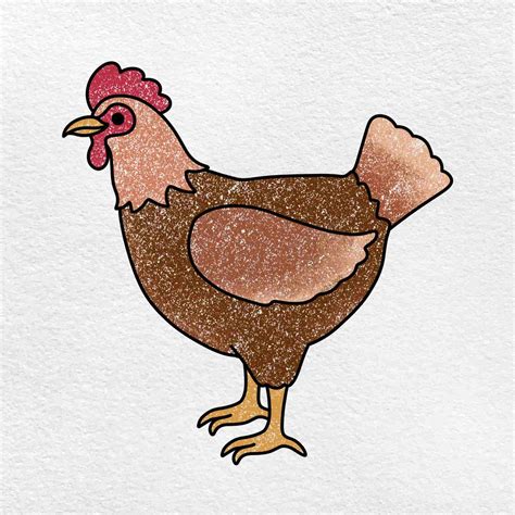 How to Draw a Chicken - HelloArtsy