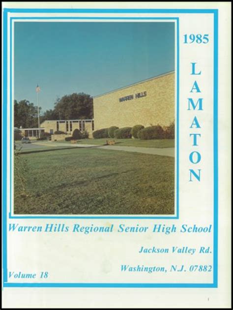 Explore 1985 Warren Hills Regional High School Yearbook, Washington NJ ...