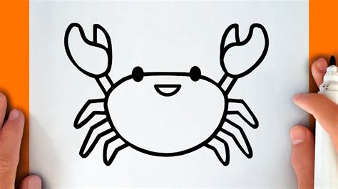 Cartoon Cute Crab Drawing - How to draw a cartoon crab easy step by ...