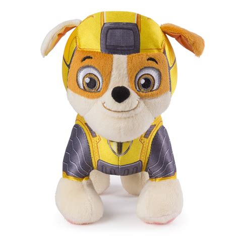 PAW Patrol - 8" Mighty Pups Rubble Plush, for Ages 3 and Up, Wal-Mart ...