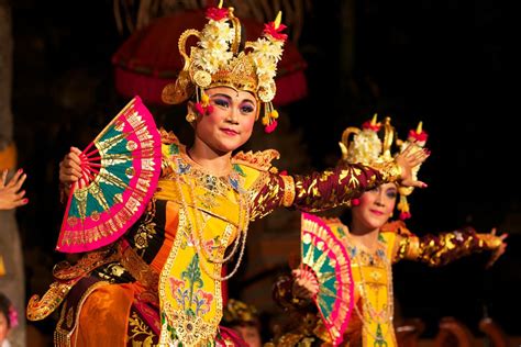 Legong dancers in Bali, Indonesia. Legong is a traditional Balinese ...