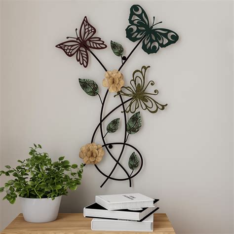 3D Metal Butterfly Decor Wall Art Sculpture Hanging Decoration For ...