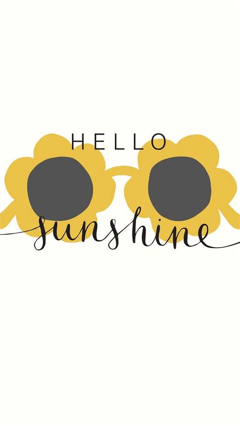 Hello Sunshine Digital Wallpaper | Digital wallpaper, Wallpaper, Free ...