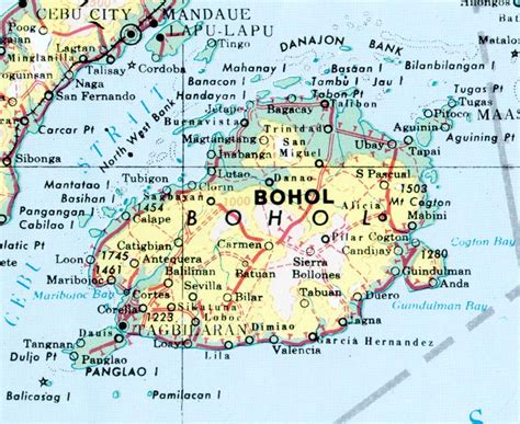 Map of Bohol