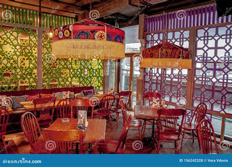 The Interior of the Oriental Restaurant Stock Photo - Image of ancient ...