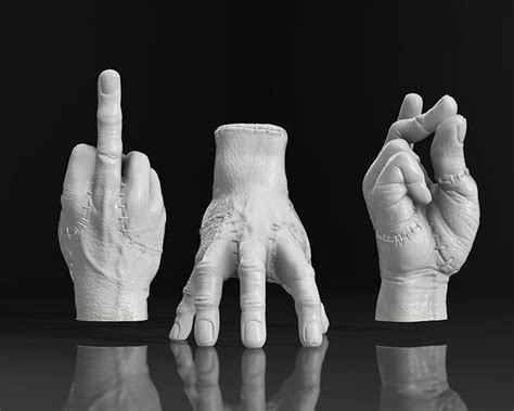 Wednesday - The Thing hand of the Addams family 3D model 3D printable ...