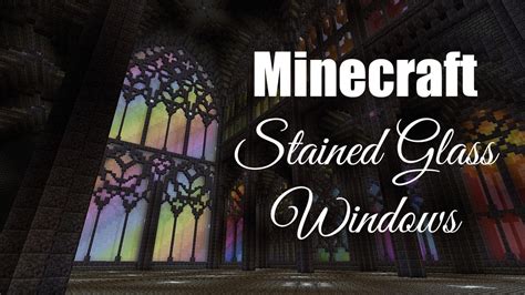 Minecraft Tutorial: Gothic Architecture part 2 - Stained Glass Windows ...