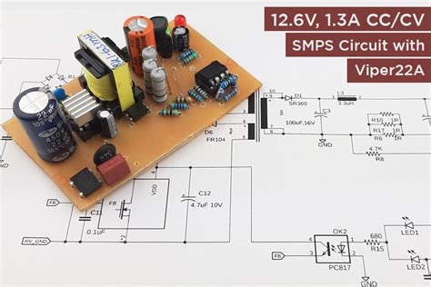 Design CC/CV Charger SMPS Circuit using Viper VP22A Low Power Primary ...