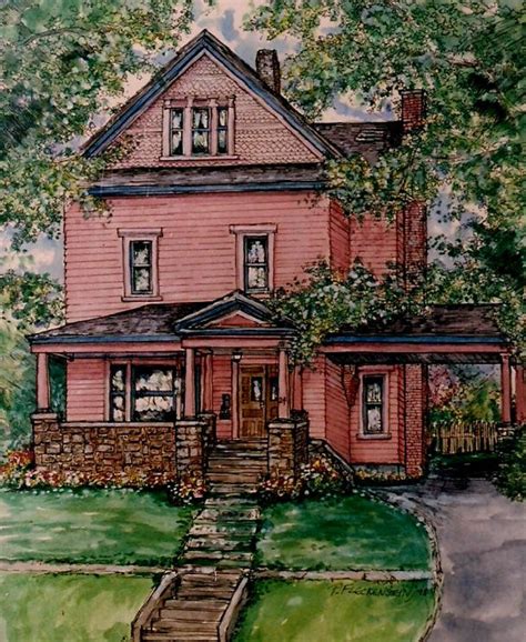 House Portraitcustom House Portraitoriginal House | Etsy