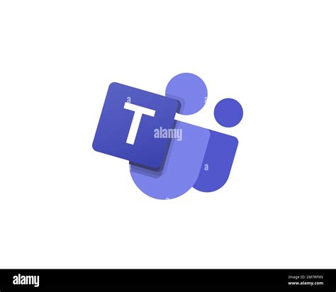 Microsoft Teams, rotated logo, white background B Stock Photo - Alamy