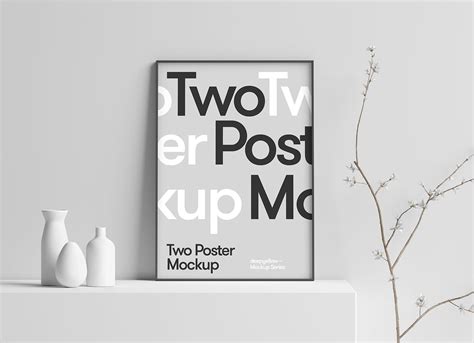 Free 3D Scene Photo / Poster Frame Mockup PSD - Good Mockups