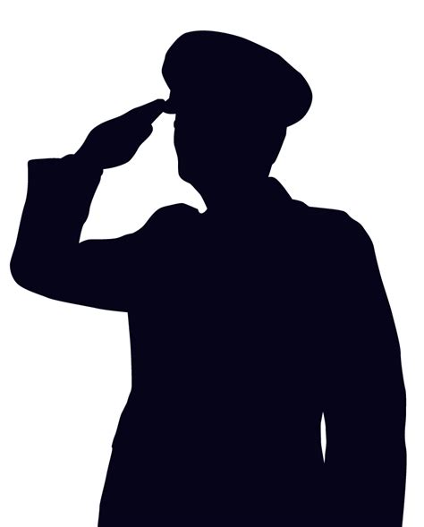 woman soldier salute silhouette - Google Search | Soldier silhouette ...