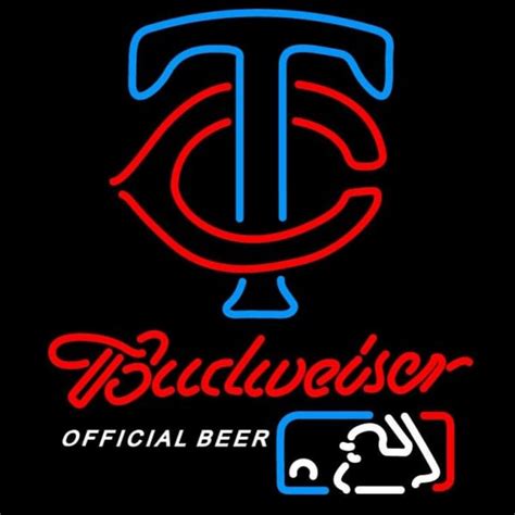 Custom Budweiser Minnesota Twins Logo Beer Beer Sign Neon Sign USA ...