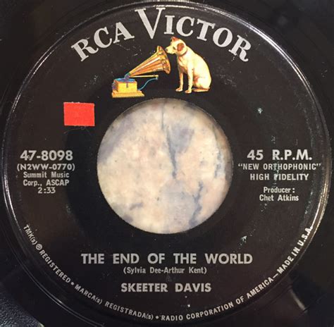 Skeeter Davis - The End Of The World (1962, Hollywood Pressing, Vinyl ...