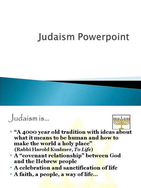 Judaism Powerpoint Overview | PDF | Jewish Holidays | Nevi'im