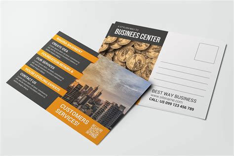 Technology Business Postcard Design Template - 99Effects