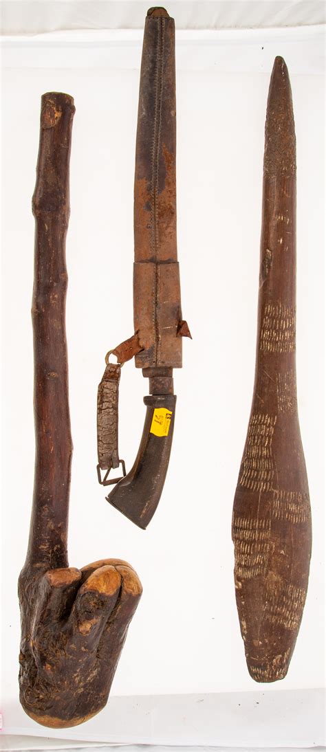 Taino Club, Antique Machete, & Club | Barnebys