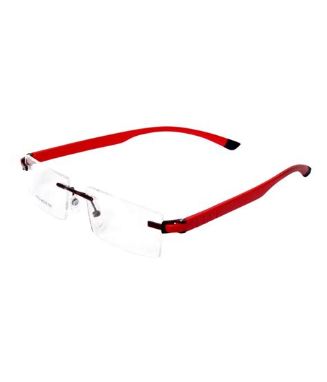 Redex Red Rimless Eyeglasses Frame - Buy Redex Red Rimless Eyeglasses ...