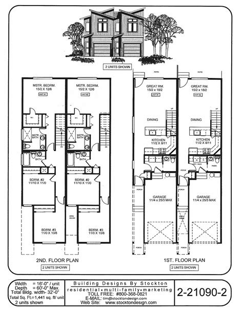 Duplex With Garage Floor Plans – Flooring Guide by Cinvex