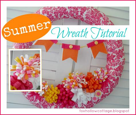 Hot Pink Summer Pool Noodle Wreath - Fox Hollow Cottage