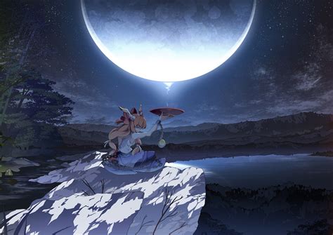 Anime Full Moon Wallpaper - WallpaperSafari