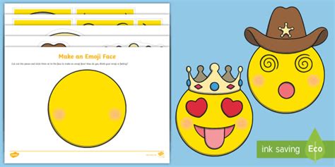 😊 Make an Emoji Face | Pre-Primary Teaching Resources