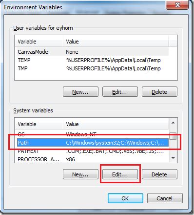 Add Path to Environment Variables