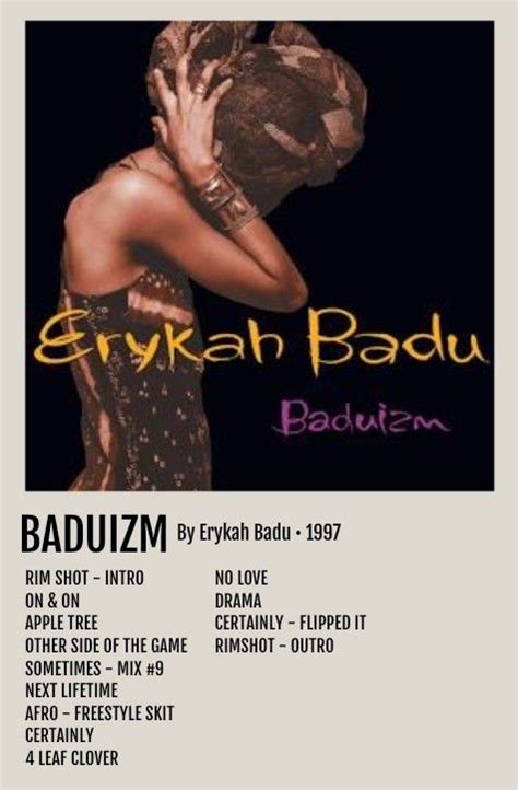 Baduizm album poster in 2024 | Music poster ideas, Music poster design ...