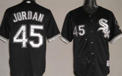 Black Michael Jordan Baseball Jersey