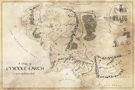 Middle-earth Map — In The Reads