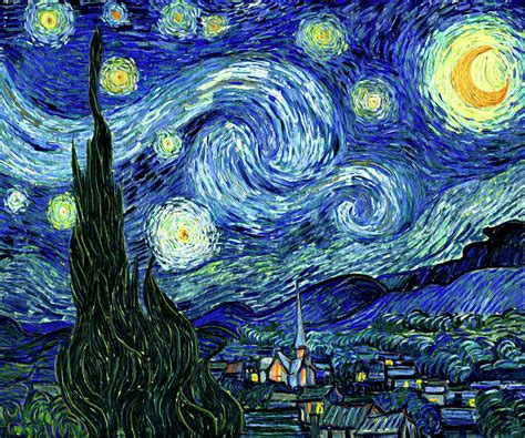 Van Gogh - Glow In The Dark - Starry Night - Vibrant and Painterly ...