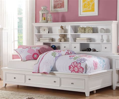 Lacey White Day Storage Full Bed from Acme | Coleman Furniture