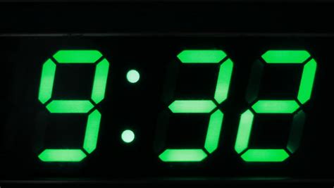 Digital Clock Showing the Time Stock Footage Video (100% Royalty-free ...